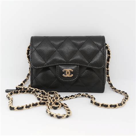 chanel metallic wallet on chain|Chanel small wallet on chain.